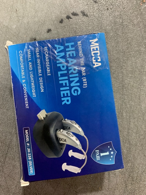 Photo 1 of Digital Hearing Amplifiers - Pair of Rechargeable BTE Personal Sound Amplifier with USB Dock - Premium Behind The Ear Sound Amplification - by MEDca