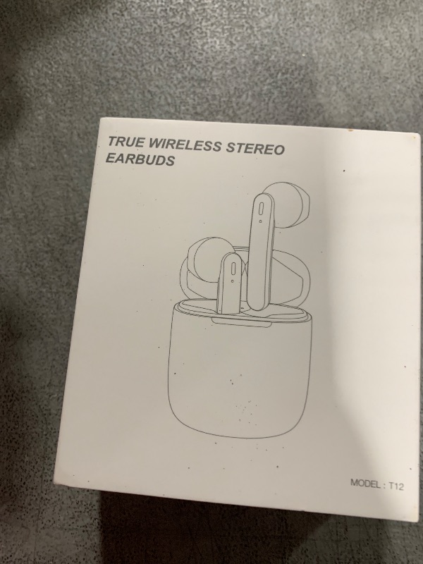 Photo 1 of Wireless Earbuds 40H Playtime 8H Continuous Playtime Bluetooth Ear Buds, IPX6 Waterproof Stereo Sound Bluetooth Wireless Headphones with Microphone and Charging Case for iOS Android Sports