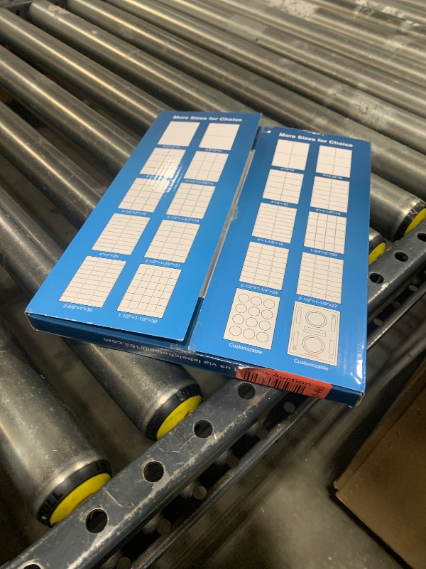 Photo 1 of Labelchoice 100 Sheets 200 Labels Half Sheet Self Adhesive Shipping Labels for Laser & Inkjet Printers, 8.5" x 5.5" Shipping Mailing Labels, 2 per Page Shipping Labels, 5 1/2 x 8 1/2 Half Sheet Labels