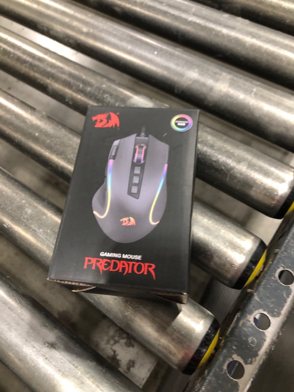 Photo 1 of Redragon M612 Predator RGB Gaming Mouse, 8000 DPI Wired Optical Mouse with 11 Programmable Buttons & 5 Backlit Modes, Software Supports DIY Keybinds Rapid Fire Button