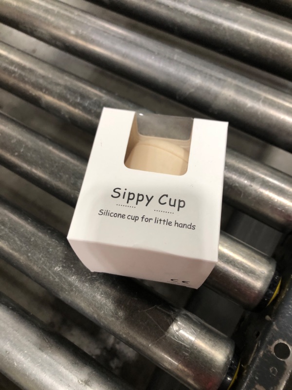 Photo 1 of 6 Months+ Sippy Cups with Handles,Small Silicone Sippy Cups Leak Proof 5oz,No Spill Sippy cups for Toddlers (Milk)