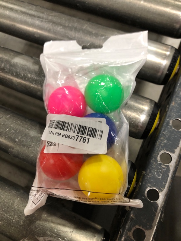 Photo 1 of Sumind 5 Pieces Replacement Beach Balls Paddle Replacement Balls Extra Balls for Outdoor Activities, Assorted High Visibility Colors