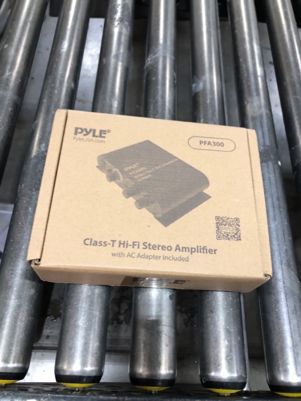 Photo 1 of Pyle Power Home HiFi Stereo Amplifier - 90 Watt Portable Dual Channel Surround Sound Audio Receiver w/ 12V Adapter - For Subwoofer Speaker, MP3, iPad, iPhone, Car, Marine Boat, PA System - PFA300