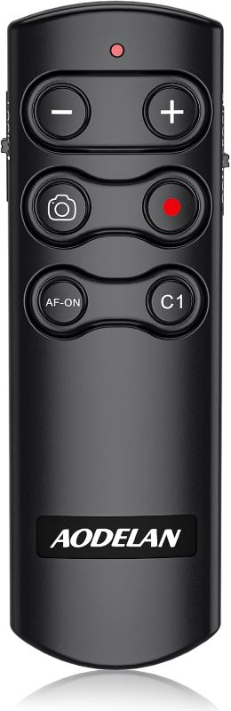 Photo 1 of AODELAN Camera Remote Control Remote Shutter Commander for Sony ZV-E10,FX3,A1,a6100, a6400, a6600, a7C, a7 III, a7R III, a7R IV, a9, a9 II, DSC-RX0 II, DSC-RX100 VII, ZV-1; Replace Sony RMT-P1BT
