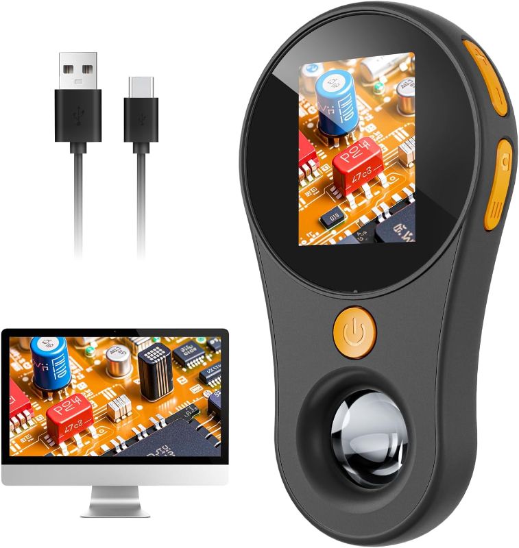 Photo 1 of Handheld Digital Microscope for Kids Adults, SKYBASIC 500X Coin Microscopes Magnifying Glass, 2" Screen Portable Pocket Soldering Microscope Camera, Children Science Educational Fun Birthday Gift Toys

