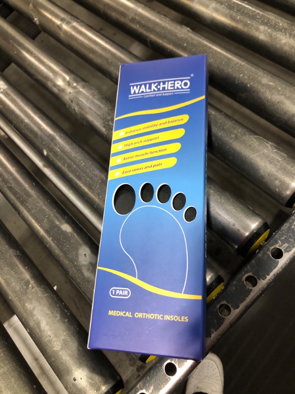 Photo 1 of Plantar Fasciitis Insoles for Men Women - Orthotics Inserts, Shoe Insoles Arch Support Flat Feet Inserts Work Boot Insoles for Standing All Day (Mens 10-10 1/2 | Womens 12-12 1/2)