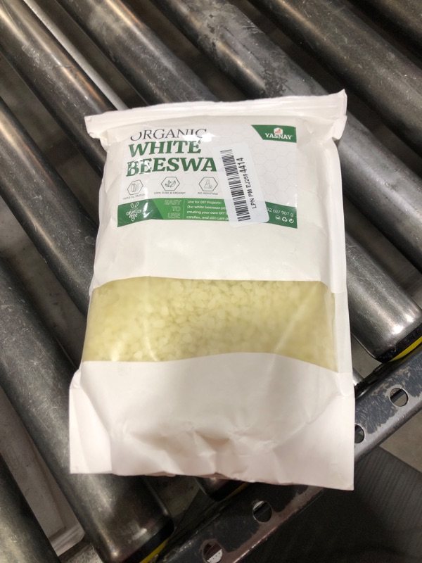 Photo 1 of YASNAY White Beeswax Pellets 2LB, 100% Organic Beeswax, Beeswax for Candle Making, Body, Skin Care DIY, Lip Balm and Soap Making Supplies