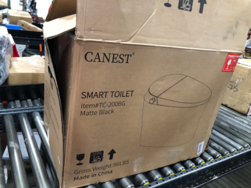 Photo 1 of Swiss Madison Avancer One Piece Smart Toilet 1.28 GPF in Matte Black with Heated Bidet, Air Drying, Night Light, Foot Sensor