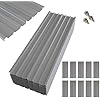 Photo 1 of NeatiEase 10 Pcs Metal Roofing Panels, 6.1 Feet Corrugated Galvanized Roofing Panels Metal Siding Panels with Steel Screws for Pergola, Gazebo, Shed, Outdoor Storage, Chicken Coop, Patio,Garages