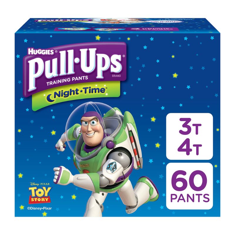 Photo 1 of Pull Ups Pull-Ups Boys' Night-Time Potty Training Pants, 3T-4T, 60 Ct 60 Count