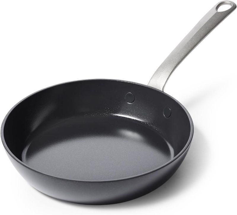 Photo 1 of GreenPan Craft Noire 8” Frypan Skillet, Non-Toxic PFAS-Free Hard Anodized Healthy Ceramic Nonstick, Induction Suitable, Dishwasher Safe, Black
