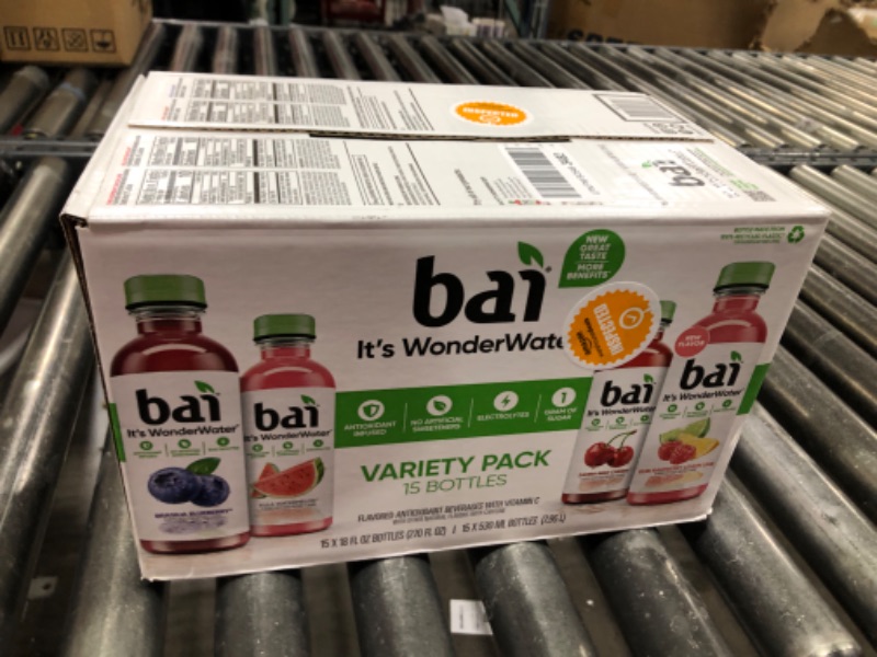 Photo 1 of Bai Wonderwater Variety Pack 18 Fluid Ounce (Pack of 15)
BB:6/17/25
