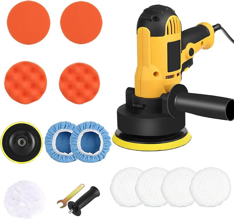 Photo 1 of Buffer Polisher, Car Polisher 110V 700W 5" Variable Speed Polisher Kit with 600-3700rpm/min Detachable Handle Rotary Car Buffer Polisher Waxer, for Boat,Car Polishing and Waxing
