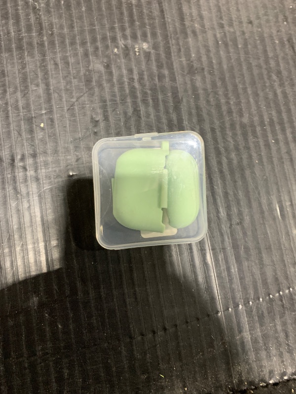 Photo 1 of MILPROX Case Compatible for AirPods 4 Case - Soft Silicone Protective Skin Cover with Keychain/Strap, Front LED Visible, Shockproof Slim Cases Compatible for Airpod 4th Generation - Mint