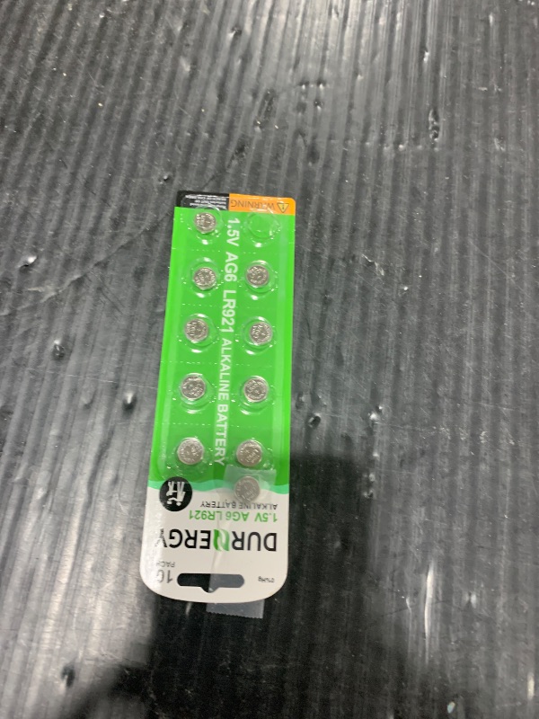 Photo 1 of DURNERGY SR920SW Watch Battery 10 Pack, LR920 LR921 370/371 Watch Battery, Pilas AG6 Coin Batteries 371, Alkaline Button Cell Battery
