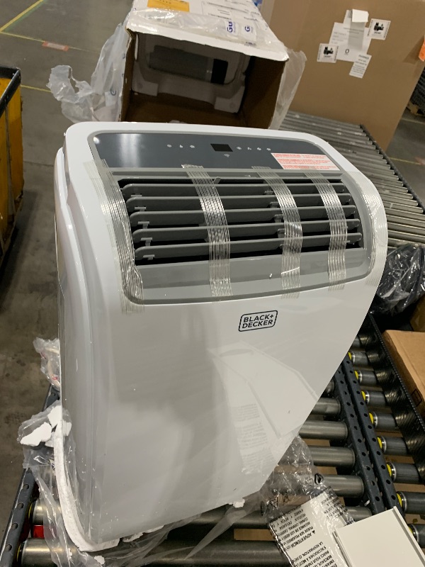Photo 1 of BLACK+DECKER Smart Portable Air Conditioner, 12,000 BTU for Rooms up to 550 Sq. Ft., Smart Portable AC with Follow Me Remote and Window Kit, BPACT12WT, White
