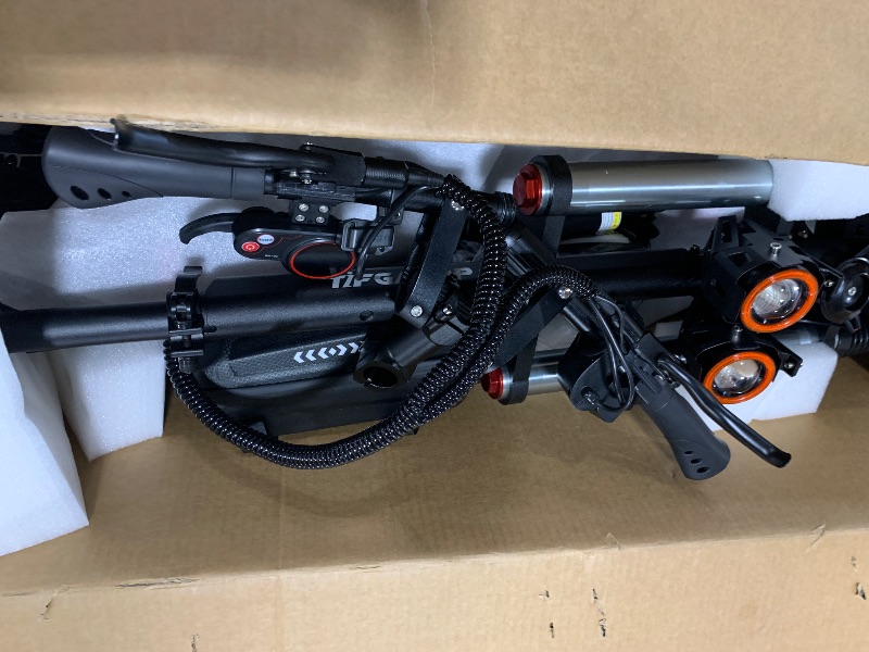 Photo 1 of Electric Kick Scooter High Power Dual Drive 5600W Motor,Up to 50 MPH & 60 Miles Range, 11" Vacuum Off-Road Tire, Adult Electric Scooter with Foldable Seat Removable