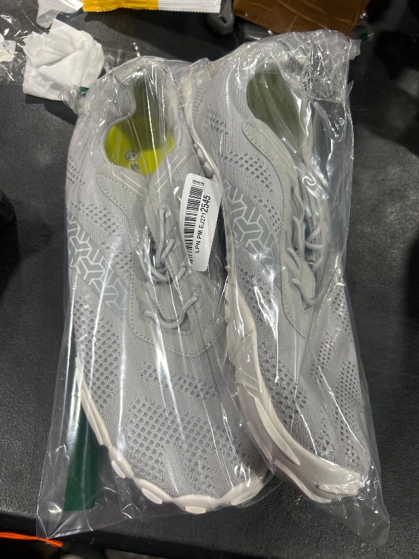 Photo 1 of WHITIN Men's Zero Drop Trail Running Shoes Minimalist Barefoot Minimus Size 13.5 Wide Toe Box Gym Workout Fitness Walking Hiking Light Grey 47