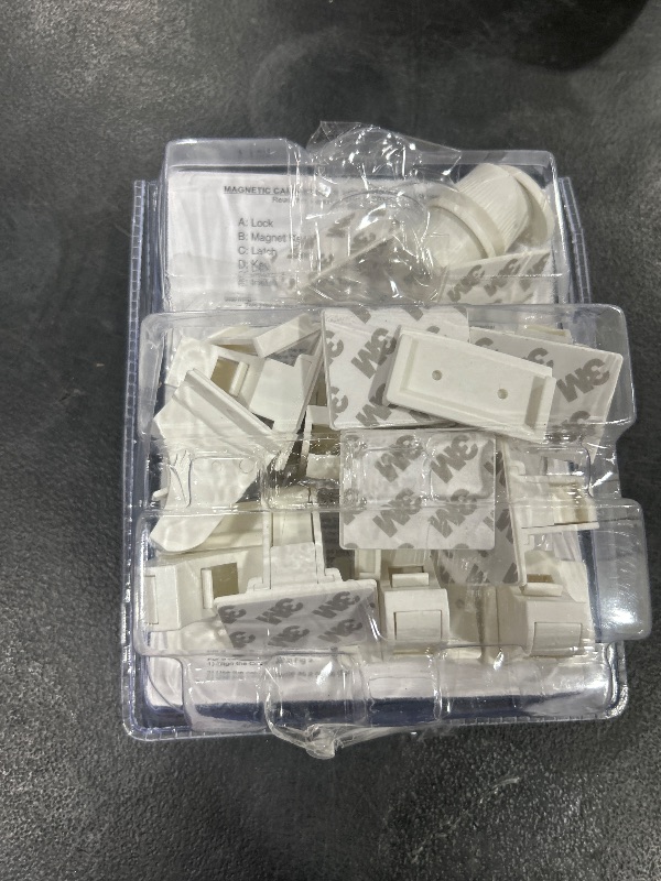 Photo 1 of Vmaisi Adhesive Magnetic Cabinet Locks (12 Locks and 2 Keys)