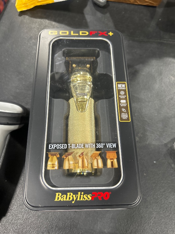Photo 1 of BaBylissPRO GOLDFX+ Professional Barber Cord/Cordless Hair Trimmers – Beard Trimmer for Men, Professional Stylist & Barber Clippers, USB-C Cordless Hair Clippers for Men