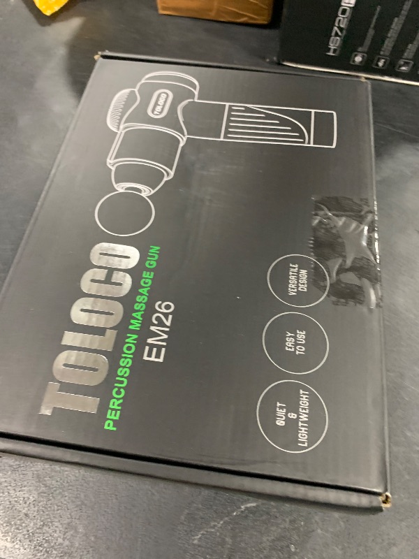 Photo 1 of TOLOCO Massage Gun, Deep Tissue Back Massager for Athletes with 10 Massage Heads, Electric Muscle Percussion Massager for Any Pain Relief, FSA and HSA Eligible, Gifts for Fathers Day, Carbon