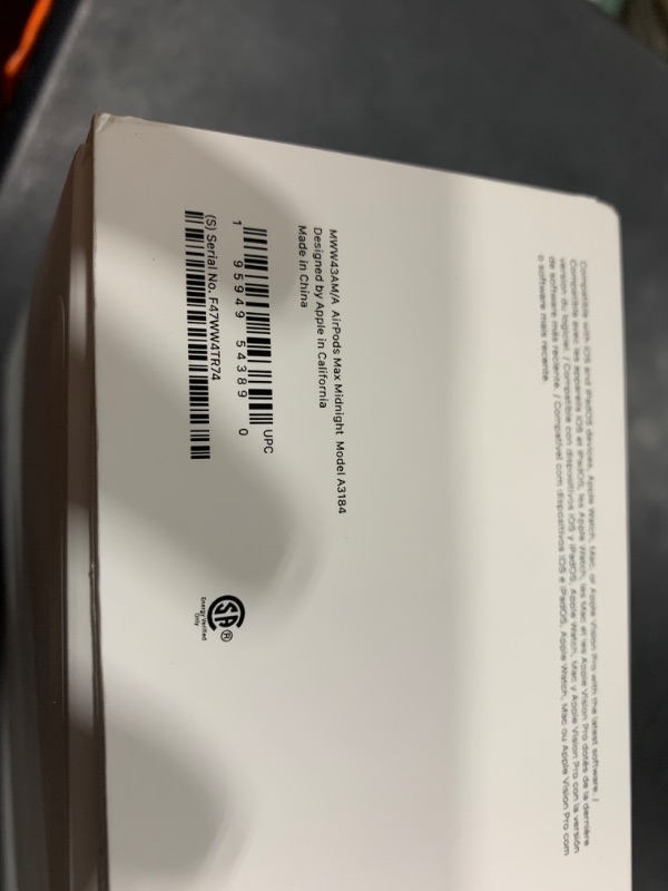 Photo 1 of Apple AirPods Max Wireless Over-Ear Headphones, Pro-Level Active Noise Cancellation, Transparency Mode, Personalized Spatial Audio, USB-C Charging, Bluetooth Headphones for iPhone - Midnight