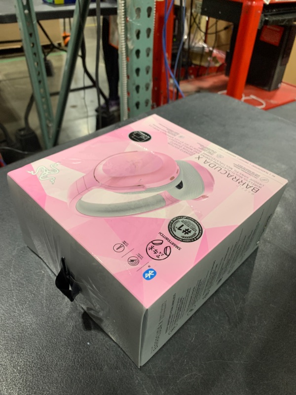Photo 1 of Razer Barracuda X Wireless Gaming & Mobile Headset (PC, PlayStation, Switch, Android, iOS): 2.4GHz Wireless + Bluetooth - Lightweight - 40mm Drivers - Detachable Mic - 50 Hr Battery - Quartz Pink