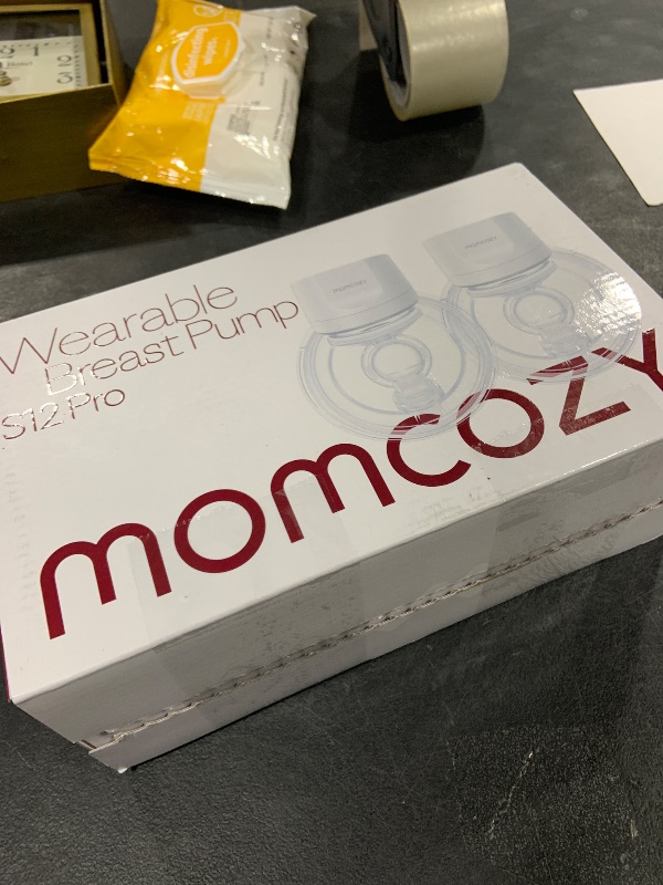 Photo 1 of Momcozy Hands-Free Breast Pump S12 Pro, Wearable & Portable Pump with Soft DoubleFit Flange, 3 Modes | 9 Levels Double Electric Pump, Smart Display, 24mm, 2 Pack Cozy Grey
