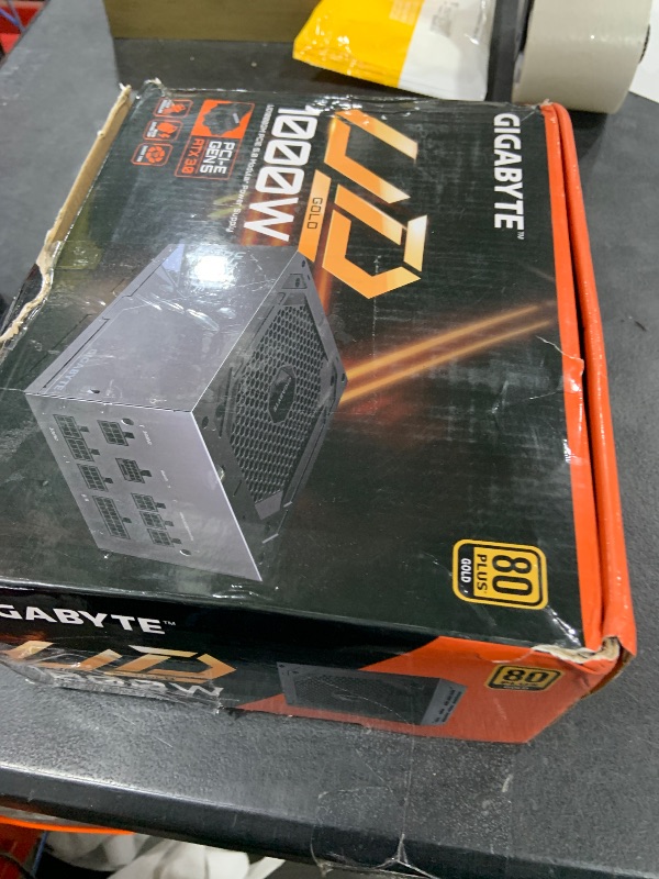Photo 1 of GIGABYTE GP-UD1000GM PG5 Rev2.0 - PCIe5.0 Ready - ATX3.0 - 1000W 80 Plus Gold Certified - Fully Modular Power Supply