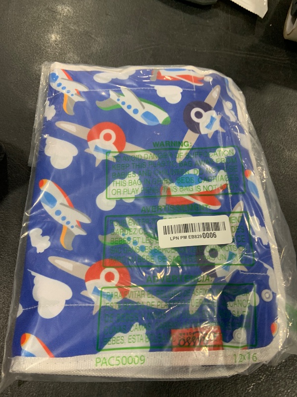 Photo 1 of Lusso Gear Kids Travel Tray Table Cover with Pockets - Airplane Essentials for Toddlers - Kids Tray for Plane or Train -Toddler Travel Essential Must-Haves and Flying Supplies (Airplanes Pattern)