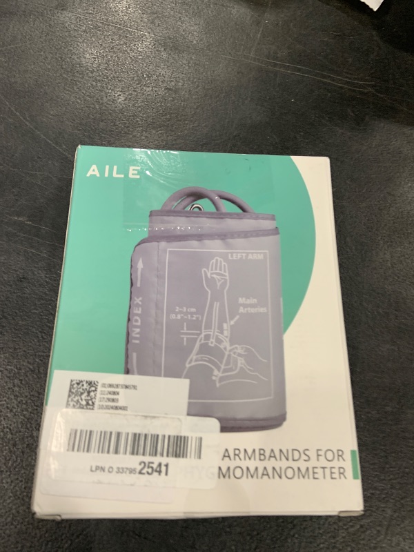 Photo 1 of Extra Large Blood Pressure Cuff : AILE Universal 9-21" XL Blood Pressure Cuff for Big Arm, Widely Applicable to Automatic Upper Arm Blood Pressure Monitor, Adjustable, Soft, Comfortable