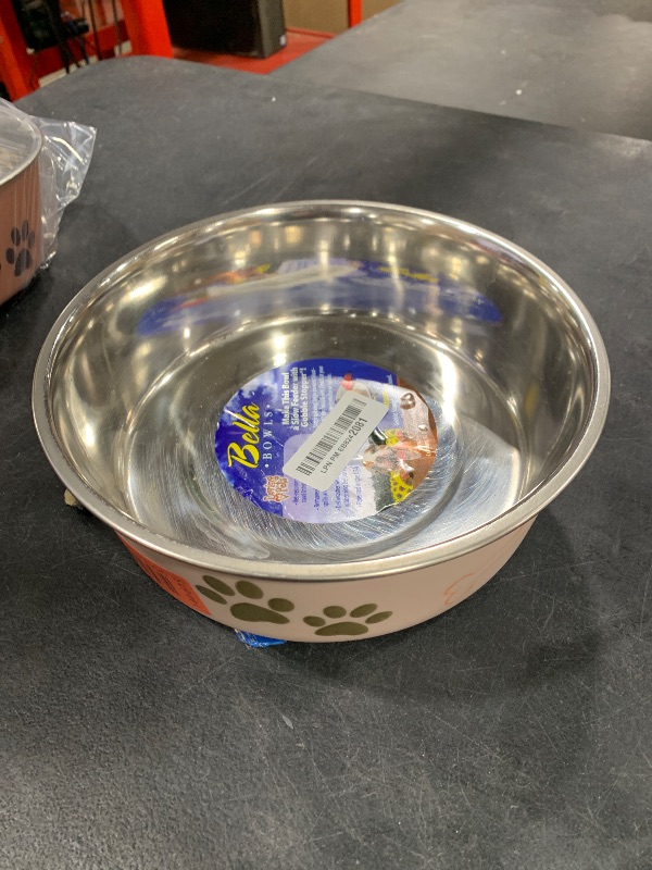Photo 1 of Loving Pets Bella Dog Bowls- Stainless Steel Dog & Cat Bowls - Spill Proof Dog Food Bowl, Cat Bowl, Puppy Essentials & Pet Supplies Great for Home & Travel (Medium 20-25 lbs, Paparazzi Pink)