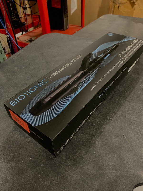 Photo 1 of Bio Ionic Long Barrel Styler, 1.5" Curling Iron with Moisture Heat Technology & NanoIonic MX, Verstatile Curling Wand with Longer Barrel for Voluminous "Lived-In" Curls