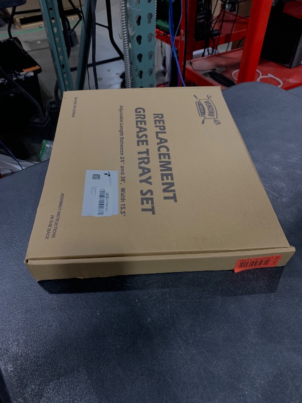 Photo 1 of Dyna Glo Grill Replacement Parts, Galvanized Steel Grease Tray for Gas Grill, Adjustable Drip Pan for 4/5 Burner Models from Nexgrill, Expert Grill, Charbroil, Kenmore, BHG and More (24"-30")