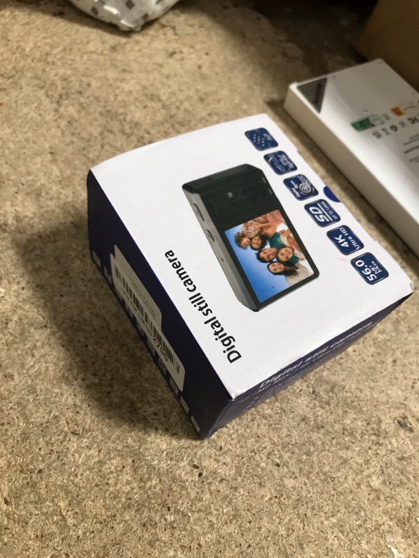 Photo 1 of 56MP FHD Digital Camera with 20X Digital Zoom & Autofocus, Anti-Shake Point and Shoot Camera for Kids Adults Beginners, Includes 32GB SD Card, Portable Compact for Travel