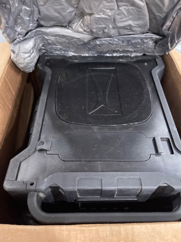 Photo 1 of Altec Lansing Sonic Boom - Waterproof Bluetooth Speaker with Phone Charger, IP67 Outdoor Speaker, 3 USB Charging Ports, 50 Foot Range & 20 Hours Battery Life