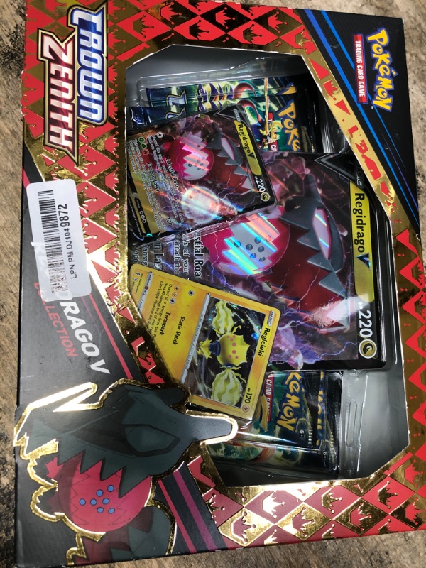 Photo 1 of ***NON REFUNDABLE, ALL PACKS OPENED***Pokemon TCG: SAS 12.5 Crown Zenith Regidrago V Box