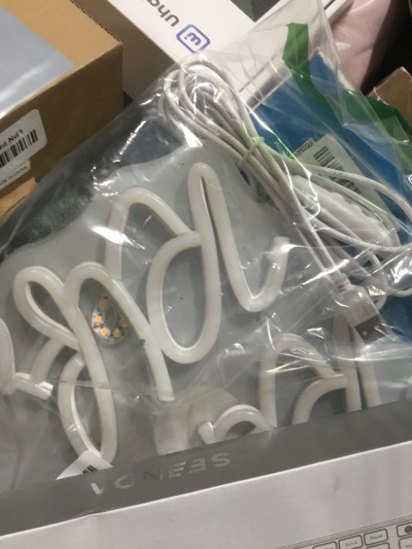 Photo 1 of Relax Renew Refresh Neon Sign Led Dimmable Neon Lights for Bar Room Home Art Wall Decor Party Window Living Room Decor Christmas' Birthday Gift (Warm white)