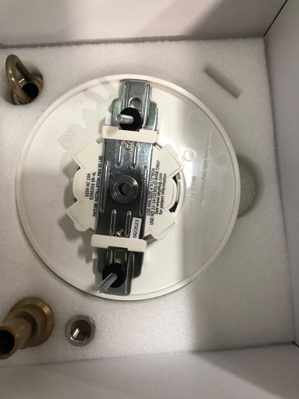 Photo 1 of (PARTIAL SET) (UNTESTED) SkyPlug Smart Plug & Play Lighting Base - Carina-Champagne Bronze Finish