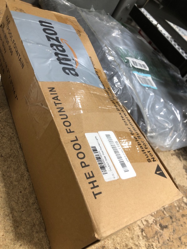 Photo 1 of Pool Fountain for Above and In-ground Pool With 12-Color LED Lights,Solar Lights With Remote Control For Pool,360°Adjustable Waterfall Pool Sprinkler Fountain for Cooling & Relaxation,Pool Accessories