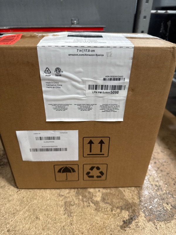 Photo 1 of Amazon Basics 11-Inch Air Circulator Fan, Desk Fan for Bedroom, Home and Office, With 90-Degree Tilt Head, 3 Speed Settings, Lightweight (3 LBS), 35 Watts, Black, 11.1"Wx6.3"Dx10.9"H