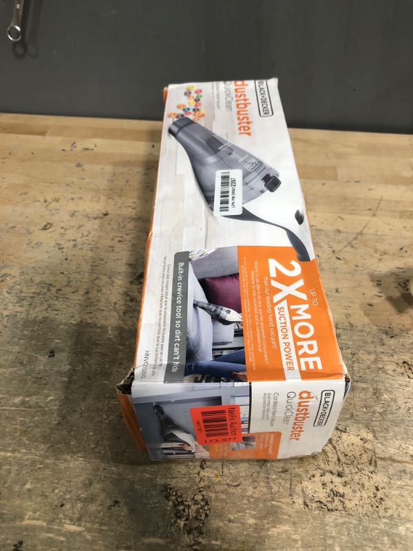 Photo 1 of BLACK+DECKER dustbuster QuickClean Cordless Handheld Vacuum (HNVC215B10)