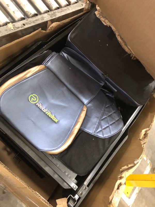 Photo 1 of ***PARTS ONLY ITEM/untested/missing power cable***
Real Relax 2025 Massage Chair, Full Body Airbag, Dual core S Track, Zero Gravity with App Control and Heat Function, Fit Office and Home, Khaki and Gold