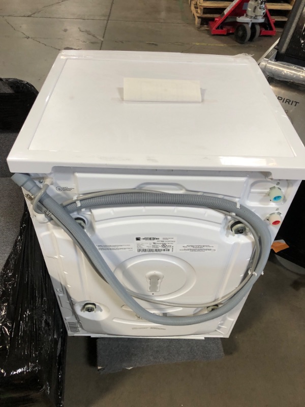 Photo 1 of Kenmore 24” Front Load Washer with Accela Wash, Active Spray, Active Rinse and Steam Option, 2.2 Cubic Ft. Total Capacity, Energy Star Certified, White