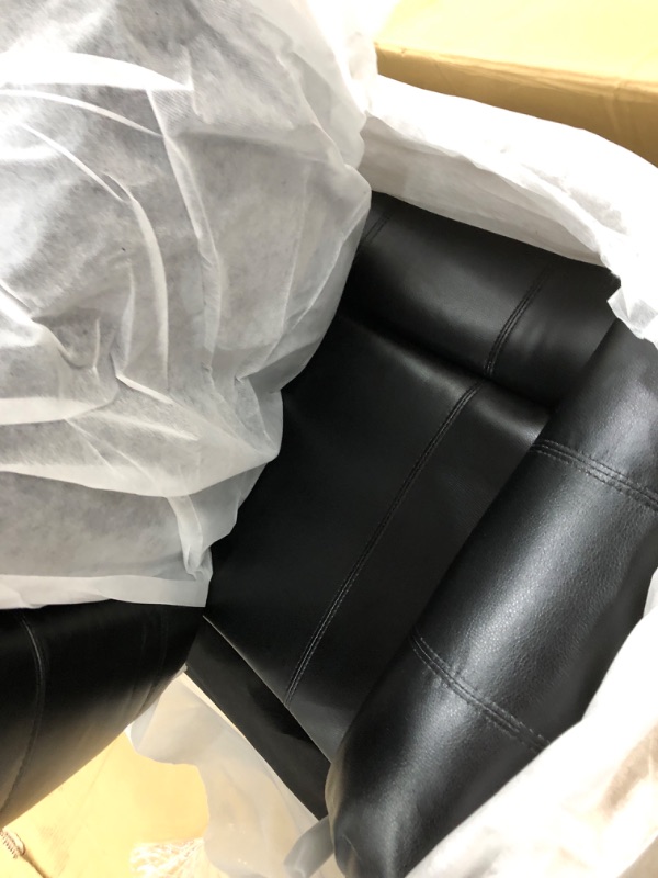 Photo 1 of Kingway Manual Recliner Sectional Sofa Couch Set Reclining Chair Loveseat with Storage Console,Black