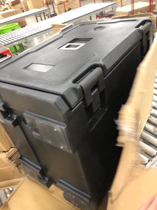 Photo 1 of ***SEE NOTES*** 
YITAHOME Insulated Food Pan Carrier, 127 Qt LLDPE Hot Box for Catering w/Stainless Steel Pan, Catering Food Warmer with Swivel Casters for 9 Full-Size Pans, Stackable Design for Restaurant Gathering