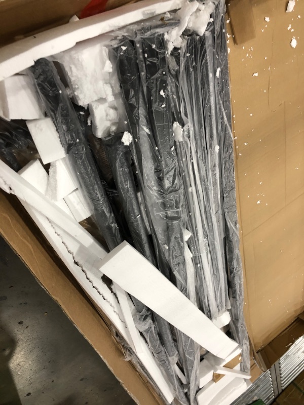 Photo 1 of *PREVIOUSLY OPENED//MISSING PARTS** VECELO Daybed Frame,Twin Size Metal Platform Sofa Bed with Headboard?Heavy Duty Steel Slats Support for Living Room, Guest Room, Easy Assembly, Black
