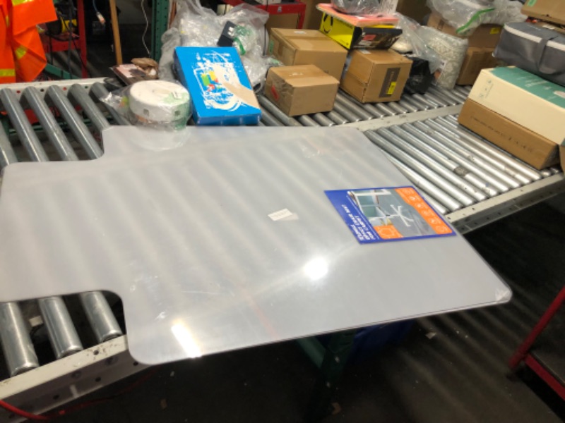 Photo 1 of ***DAMAGED - CHIPPED AND SCRATCHED - SEE PICTURES***
2 Pack Office Chair Mat for Carpet 48" x 36", Chair Floor Mat with Lip 1/7" Thick 11 Pounds, Hard Desk Chair Mat for Carpeted Floors. (48 * 36inches-Lip-2PCS)