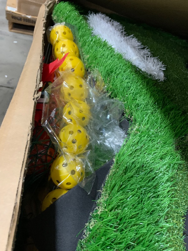 Photo 1 of Floating Golf Green Set with Two Circular Floating Green Targets, Includes Chipping mat with Rubber tee, and 60 Multi-Colored Floating Plastic Golf Balls