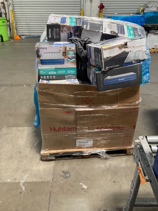Photo 1 of **NO REFUNDS OR RETURNS ***PALLET OF NEW AND USED AIR MATTRESS DIFFRENT SIZES 